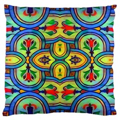 L ooera In Lyrical Abstraction Large Cushion Case (one Side) by DeneWestUK