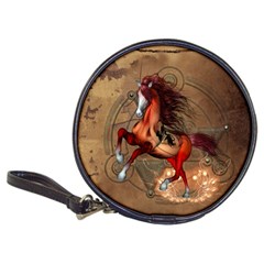 Awesome Horse  With Skull In Red Colors Classic 20-cd Wallets by FantasyWorld7