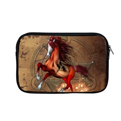 Awesome Horse  With Skull In Red Colors Apple Macbook Pro 13  Zipper Case by FantasyWorld7