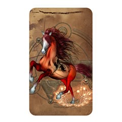 Awesome Horse  With Skull In Red Colors Memory Card Reader by FantasyWorld7