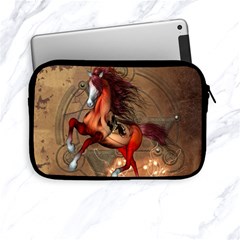 Awesome Horse  With Skull In Red Colors Apple Ipad Mini Zipper Cases by FantasyWorld7