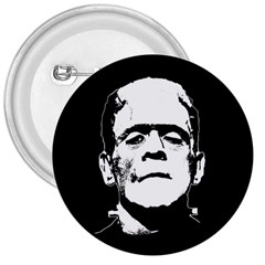 Frankenstein s Monster Halloween 3  Buttons by Valentinaart