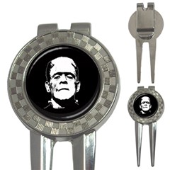 Frankenstein s Monster Halloween 3-in-1 Golf Divots by Valentinaart