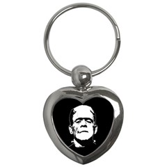 Frankenstein s Monster Halloween Key Chains (heart)  by Valentinaart