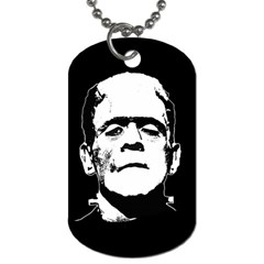 Frankenstein s Monster Halloween Dog Tag (two Sides) by Valentinaart