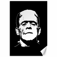 Frankenstein s Monster Halloween Canvas 12  X 18   by Valentinaart