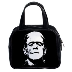 Frankenstein s Monster Halloween Classic Handbags (2 Sides) by Valentinaart