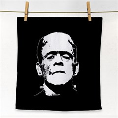 Frankenstein s Monster Halloween Face Towel by Valentinaart