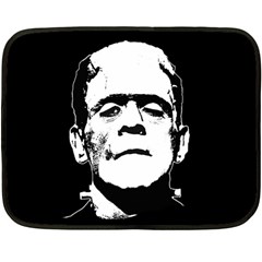 Frankenstein s Monster Halloween Fleece Blanket (mini) by Valentinaart