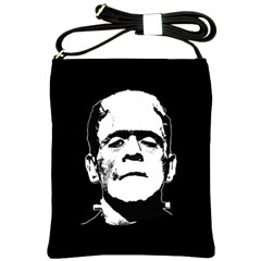 Frankenstein s Monster Halloween Shoulder Sling Bags by Valentinaart