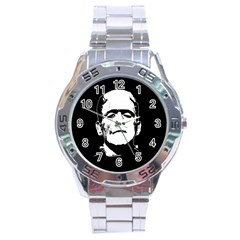 Frankenstein s Monster Halloween Stainless Steel Analogue Watch by Valentinaart