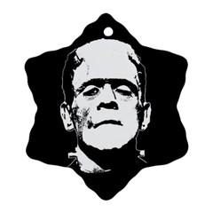 Frankenstein s Monster Halloween Ornament (snowflake) by Valentinaart