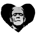 Frankenstein s monster Halloween Large 19  Premium Heart Shape Cushions Front