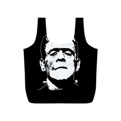 Frankenstein s Monster Halloween Full Print Recycle Bags (s)  by Valentinaart