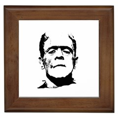 Frankenstein s Monster Halloween Framed Tiles by Valentinaart