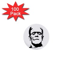 Frankenstein s Monster Halloween 1  Mini Buttons (100 Pack)  by Valentinaart