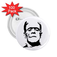 Frankenstein s Monster Halloween 2 25  Buttons (100 Pack)  by Valentinaart