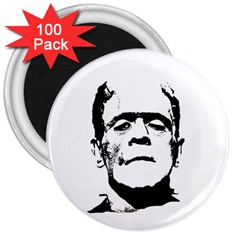 Frankenstein s Monster Halloween 3  Magnets (100 Pack) by Valentinaart