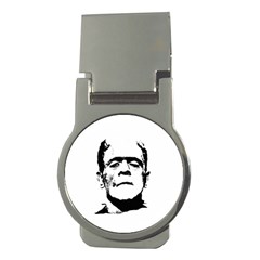 Frankenstein s Monster Halloween Money Clips (round)  by Valentinaart