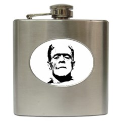 Frankenstein s Monster Halloween Hip Flask (6 Oz) by Valentinaart