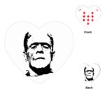 Frankenstein s monster Halloween Playing Cards (Heart)  Front