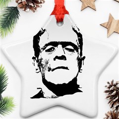 Frankenstein s Monster Halloween Star Ornament (two Sides) by Valentinaart