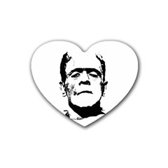 Frankenstein s Monster Halloween Heart Coaster (4 Pack)  by Valentinaart