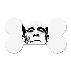 Frankenstein s Monster Halloween Dog Tag Bone (one Side) by Valentinaart