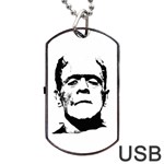 Frankenstein s monster Halloween Dog Tag USB Flash (One Side) Front