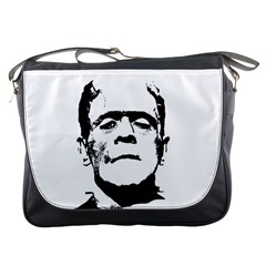 Frankenstein s Monster Halloween Messenger Bags by Valentinaart