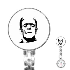 Frankenstein s Monster Halloween Stainless Steel Nurses Watch by Valentinaart