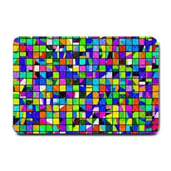 Colorful Squares Pattern                             Small Doormat by LalyLauraFLM