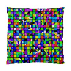 Colorful Squares Pattern                       Standard Cushion Case (two Sides) by LalyLauraFLM