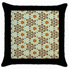 Stars And Other Shapes Pattern                               Throw Pillow Case (black) by LalyLauraFLM