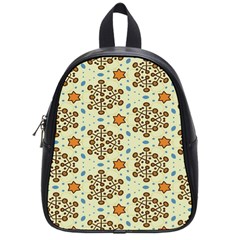 Stars And Other Shapes Pattern                               School Bag (small) by LalyLauraFLM