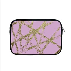 Modern,abstract,hand Painted, Gold Lines, Pink,decorative,contemporary,pattern,elegant,beautiful Apple Macbook Pro 15  Zipper Case by NouveauDesign