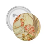 Beautiful Art Nouveau lady 2.25  Buttons Front