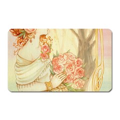 Beautiful Art Nouveau Lady Magnet (rectangular) by NouveauDesign