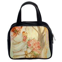 Beautiful Art Nouveau Lady Classic Handbags (2 Sides) by NouveauDesign