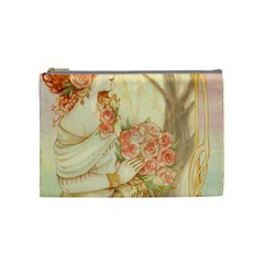 Beautiful Art Nouveau Lady Cosmetic Bag (medium)  by NouveauDesign