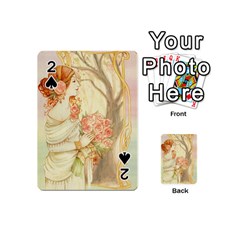 Beautiful Art Nouveau Lady Playing Cards 54 (mini)  by NouveauDesign