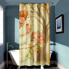 Beautiful Art Nouveau Lady Shower Curtain 36  X 72  (stall)  by NouveauDesign