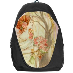 Beautiful Art Nouveau Lady Backpack Bag by NouveauDesign