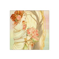 Beautiful Art Nouveau Lady Satin Bandana Scarf