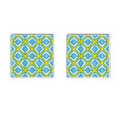 Blue Rhombus Pattern                                Cufflinks (square) by LalyLauraFLM