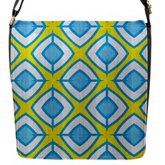 Blue Rhombus Pattern                                Flap Closure Messenger Bag (s) by LalyLauraFLM