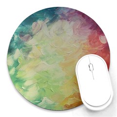 Painted Canvas                                 Round Mousepad by LalyLauraFLM