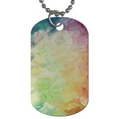 Painted Canvas                                 Dog Tag (one Side) by LalyLauraFLM