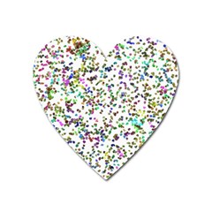 Paint On A White Background                                  Magnet (heart) by LalyLauraFLM