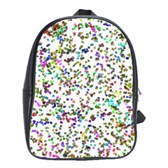 Paint On A White Background                                  School Bag (large) by LalyLauraFLM